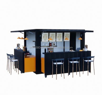Φαστ Φουντ Μίνι Pop-up Shop Καφετέριες Καφετέριες Κινητές συσκευασίες Καφέ μπαρ Σπίτια με μοντέρνο στυλ σχεδιασμού και παράθυρα από κράμα αλουμινίου
