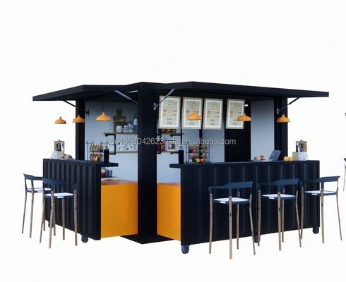 Φαστ Φουντ Μίνι Pop-up Shop Καφετέριες Καφετέριες Κινητές συσκευασίες Καφέ μπαρ Σπίτια με μοντέρνο στυλ σχεδιασμού και παράθυρα από κράμα αλουμινίου