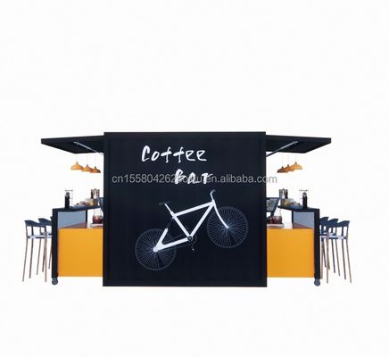 Φαστ Φουντ Μίνι Pop-up Shop Καφετέριες Καφετέριες Κινητές συσκευασίες Καφέ μπαρ Σπίτια με μοντέρνο στυλ σχεδιασμού και παράθυρα από κράμα αλουμινίου
