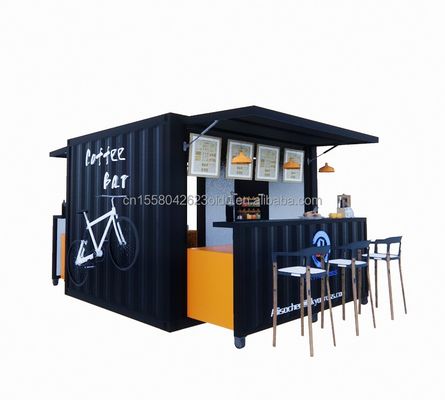 Φαστ Φουντ Μίνι Pop-up Shop Καφετέριες Καφετέριες Κινητές συσκευασίες Καφέ μπαρ Σπίτια με μοντέρνο στυλ σχεδιασμού και παράθυρα από κράμα αλουμινίου