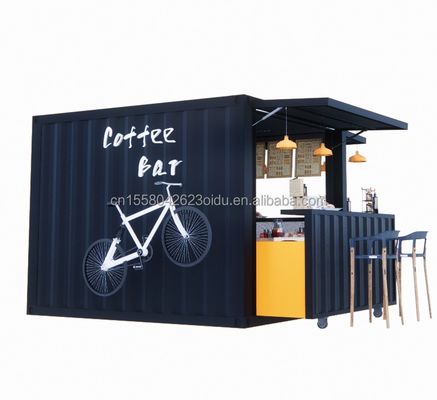 Φαστ Φουντ Μίνι Pop-up Shop Καφετέριες Καφετέριες Κινητές συσκευασίες Καφέ μπαρ Σπίτια με μοντέρνο στυλ σχεδιασμού και παράθυρα από κράμα αλουμινίου
