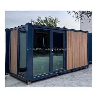 ΕΕ 20ft σύγχρονη πολυτελή προκατασκευασμένη κατοικία εξωτερικός κήπος ξύλινα σπίτια με δομή χάλυβα υλικό σάντουιτς πάνελ