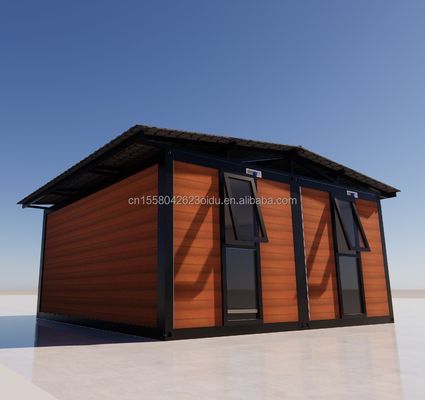 20ft 40ft Windproof Luxury Modular Steel Folding Containers για βίλες Προσαρμοσμένο τοίχωμα 50/75/100mm Wave Sandwich Panel