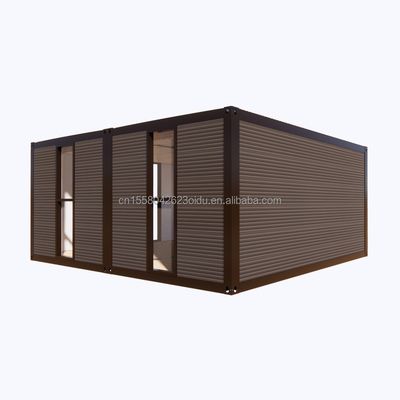 Σύγχρονο 2 υπνοδωμάτια Prefab Steel επεκτάσιμη κοντέινερ σπίτι για την εφαρμογή εμπορικού κέντρου Προσαρμοσμένο χρωματικό σχεδιασμό
