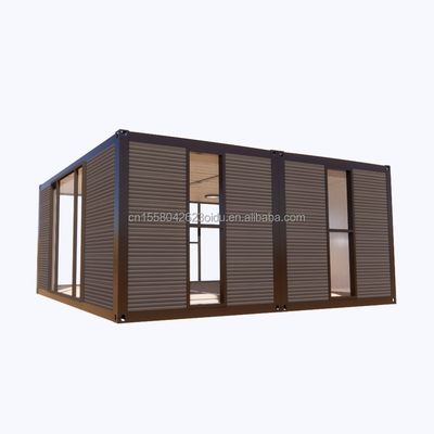 Σύγχρονο 2 υπνοδωμάτια Prefab Steel επεκτάσιμη κοντέινερ σπίτι για την εφαρμογή εμπορικού κέντρου Προσαρμοσμένο χρωματικό σχεδιασμό