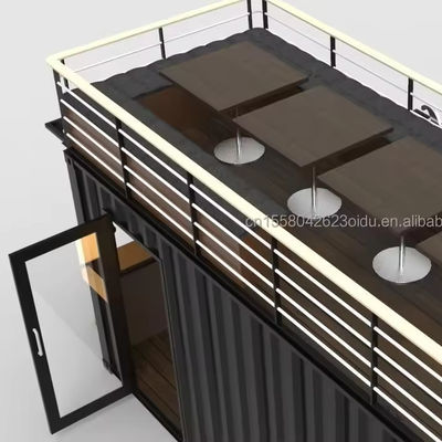 Προσαρμοσμένο χρώμα Γαλβανισμένο χάλυβα κάμψη 180g Εστιατόριο γρήγορου φαγητού και Pop-Up κατάστημα Μίνι κατάστημα Μικρό κινητό κατάστημα με τροχούς