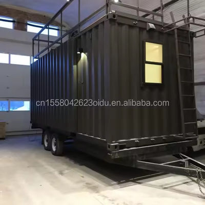 Προσαρμοσμένο χρώμα Γαλβανισμένο χάλυβα κάμψη 180g Εστιατόριο γρήγορου φαγητού και Pop-Up κατάστημα Μίνι κατάστημα Μικρό κινητό κατάστημα με τροχούς