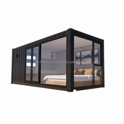50/75/100mm κύμα σάντουιτς τοίχος μοντέρνο 20ft ΕΕ προκατασκευασμένα σπίτια εμπορευματοκιβωτίων ξύλινο σπίτι ανεξάρτητο κήπο διαμέρισμα για ξενοδοχείο