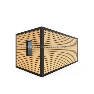 20ft ελαφρύ ξενοδοχείο χάλυβα Container House με 50/75/100mm κύμα Sandwich Panel τοίχος