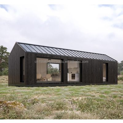 20ft 40ft Quick Assembly Container για προσωρινά γραφεία ξενοδοχείο ξύλινα σπίτια από χάλυβα Φρέμα Ζυγισμένο χάλυβα κάμψη 180g