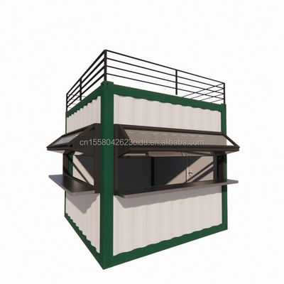 Τείχος 50/75/100mm Wave Sandwich Panel 20ft/40ft Προετοιμασμένο κινητό μπαρ Προσαρμόσιμο 10 FT Σύγχρονο προετοιμασμένο μικροπωλείο