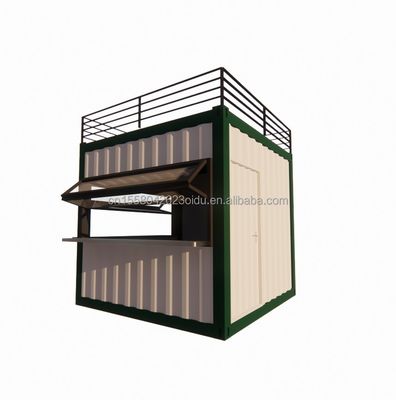 Τείχος 50/75/100mm Wave Sandwich Panel 20ft/40ft Προετοιμασμένο κινητό μπαρ Προσαρμόσιμο 10 FT Σύγχρονο προετοιμασμένο μικροπωλείο