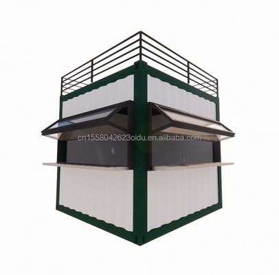 Τείχος 50/75/100mm Wave Sandwich Panel 20ft/40ft Προετοιμασμένο κινητό μπαρ Προσαρμόσιμο 10 FT Σύγχρονο προετοιμασμένο μικροπωλείο
