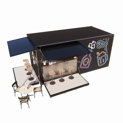 Σύγχρονο 20 FT 40 FT Προετοιμασμένο Σπίτι Κωνσταντίνος ξύλινο Προετοιμασμένο Εξωτερικό Εστιατόριο Καφετέριος για εξατομικευμένο χρώμα