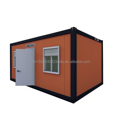 Εξωτερικό Μικρό Σπίτι 10ft Προσυσκευασμένο Χάλυβα Κουτί Φρουρού Κωντέινερ Κουτί Φρουράς με 50/75/100mm κύμα σάντουιτς Πίνακα τοίχος