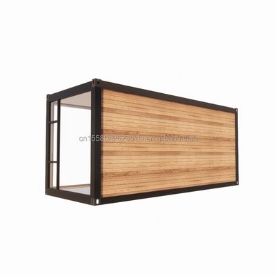 Τετραγωνικοί σωλήνες από γαλβανισμένο χάλυβα Σύγχρονο σχεδιασμό Κωνσταντίνο σπίτι με ξύλινο εξωτερικό κήπο και ανεξάρτητο εστιατόριο