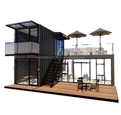 10ft 20ft Steel Shipping Container Prefabricated House Shop Bar Workshop Home Bedroom Hotel 40ft Μέγεθος με σάντουιτς