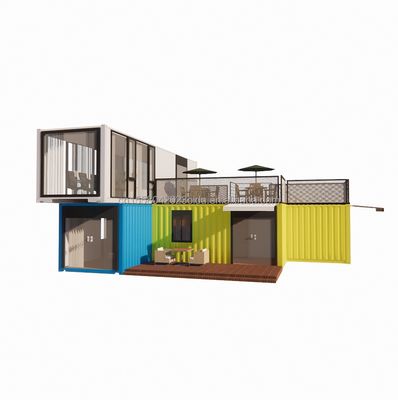 10ft 20ft Steel Shipping Container Prefabricated House Shop Bar Workshop Home Bedroom Hotel 40ft Μέγεθος με σάντουιτς