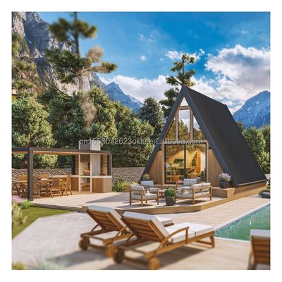 Προπαρασκευασμένο 20ft Flat Pack Container House με Ζυγισμένο Χάλυβα 180g Τρίγωνο Δωμάτιο σε Χάλυβα