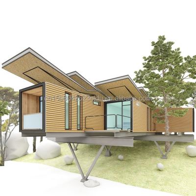 Αλουμινίου Σύνθετο Δωμολόγιο 20ft Prefab House Κωνσταντινοχώρι Ξενοδοχείο Διακοπές Κωνσταντινοχώρι Οικία πολυτελείας Λεπτού Χάλυβα Βίλα