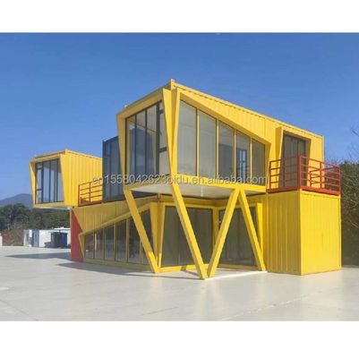Ξενοδοχείο Resort Steel Frame Office Container House με 50/75/100mm Wave Sandwich Panel και Ζυγισμένο Χάλυβα 180g