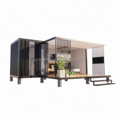 Τελειωμένο προϊόν 20ft Pop-up Container House με προσαρμοσμένο χρώμα και 50/75/100mm Wave Sandwich Panel