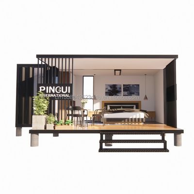 Τελειωμένο προϊόν 20ft Pop-up Container House με προσαρμοσμένο χρώμα και 50/75/100mm Wave Sandwich Panel