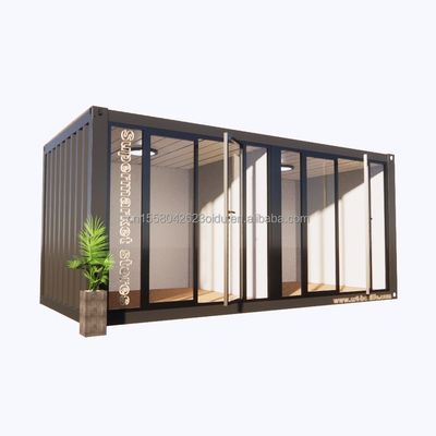 Αλουμινένιο κράμα παράθυρα και 50/75/100mm κύμα σάντουιτς πάνελ 20ft Prefab κοντέινερ ρούχα κατάστημα κοντέινερ Κιόσκι κινητό κατάστημα