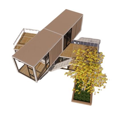 20ft ή 40ft Luxury Design Δύο στρώσεις διαμέρισμα κατασκευασμένο διαμέρισμα φορητό κοντέινερ σπίτι με παράθυρα αλουμινίου