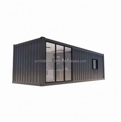 Τείχος 50/75/100mm κύμα σάντουιτς πίνακα 20ft όμορφα Prefab κοντέινερ σπίτια με γαλβανισμένο χάλυβα