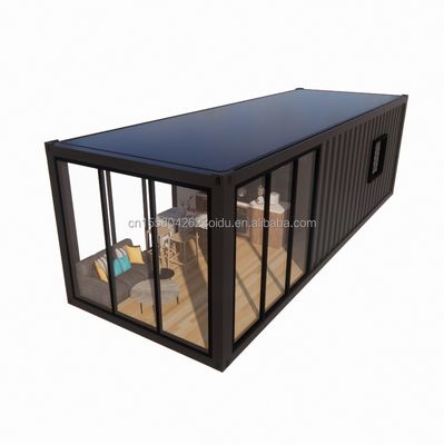 Τείχος 50/75/100mm κύμα σάντουιτς πίνακα 20ft όμορφα Prefab κοντέινερ σπίτια με γαλβανισμένο χάλυβα