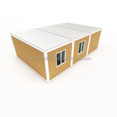 Ζυγισμένο χάλυβα κάμψη 180g 40ft 20ft αναδιπλούμενο σπίτι δοχείου με προκατασκευασμένο και χάλυβα πλαίσιο