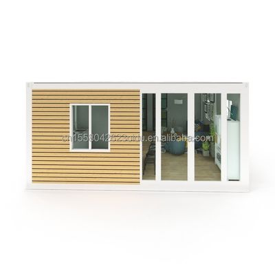 Ζυγισμένο χάλυβα κάμψη 180g 40ft 20ft αναδιπλούμενο σπίτι δοχείου με προκατασκευασμένο και χάλυβα πλαίσιο