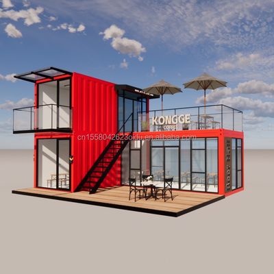 Pingui Προσαρμοσμένα 20ft/40ft Ζυγισμένα σιδηροδρομικά τετραγωνικά σωλήνες Εφοδιαστικό δοχείο Καφέ Φορητό δοχείο Εστιατόριο για το κατάστημα