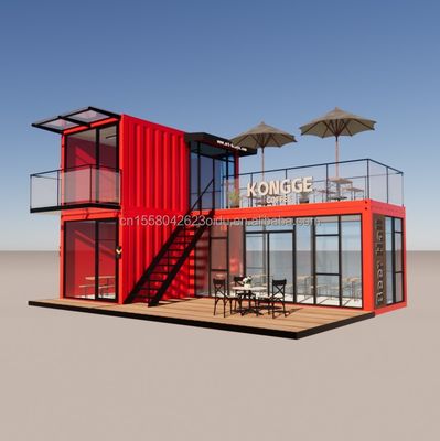 Pingui Προσαρμοσμένα 20ft/40ft Ζυγισμένα σιδηροδρομικά τετραγωνικά σωλήνες Εφοδιαστικό δοχείο Καφέ Φορητό δοχείο Εστιατόριο για το κατάστημα