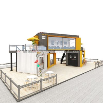 Αλουμινίου Σύνθετο Windows 20ft 40ft Prefab Mobile Shipping Bar Καφετέριες Εστιατόρια Κωνσταντίνος Μονουλογικό Σπίτι Σπίτι