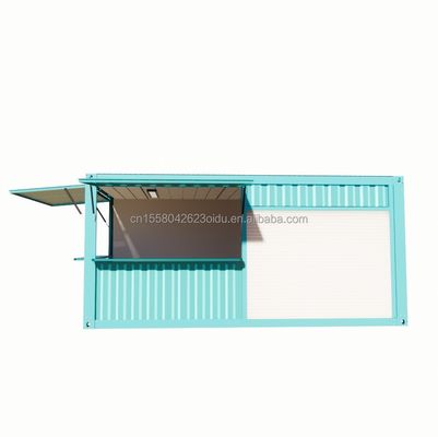 Προσαρμοσμένο χρώμα Pop-up Shop Container Coffee Shop/Bar/Fast-food σε επίπεδη συσκευασία 20ft για προώθηση σε σούπερ μάρκετ
