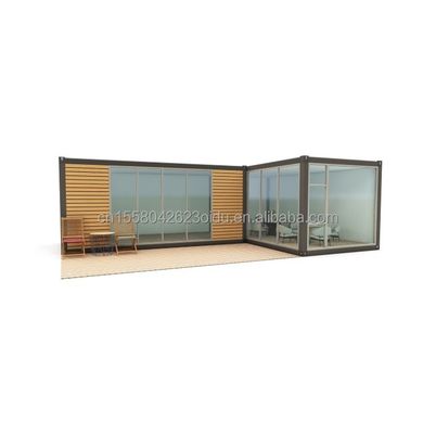 Χάλυβα Φρέμα Γαλβανισμένο Χάλυβα Bending 180g Απλές Prefab Log Cabins ξύλινα μικρά σπίτια φορητές καμπίνες με 20ft ή 40ft μέγεθος