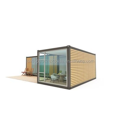 Χάλυβα Φρέμα Γαλβανισμένο Χάλυβα Bending 180g Απλές Prefab Log Cabins ξύλινα μικρά σπίτια φορητές καμπίνες με 20ft ή 40ft μέγεθος