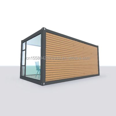 Κινητή και φορητή προετοιμασμένη αποθήκη 20ft Shipping Container Office με 50/75/100mm Wave Sandwich Panel Wall
