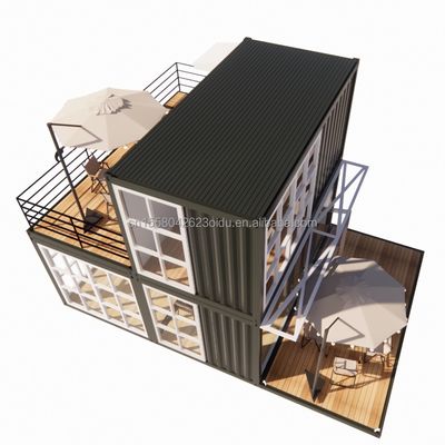 20ft Prefab Ναυτιλία Μικρά σπίτια Κοντέινερ Σπίτι Κινητό Prefab Σπίτι για κατάστημα σε κινέζικο στυλ σχεδιασμού