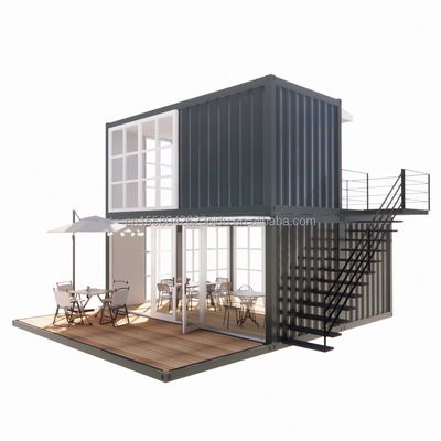 20ft Prefab Ναυτιλία Μικρά σπίτια Κοντέινερ Σπίτι Κινητό Prefab Σπίτι για κατάστημα σε κινέζικο στυλ σχεδιασμού