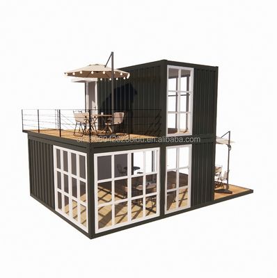20ft Prefab Ναυτιλία Μικρά σπίτια Κοντέινερ Σπίτι Κινητό Prefab Σπίτι για κατάστημα σε κινέζικο στυλ σχεδιασμού