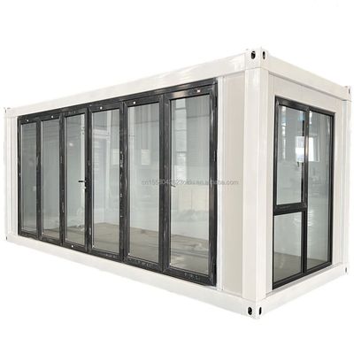 Προσαρμοσμένο χρώμα 20ft Living Container Home Προετοιμασμένο μικροσκοπικό σπίτι με γαλβανισμένους τετραγωνικούς σωλήνες χάλυβα και μοντελοποιημένο σχεδιασμό