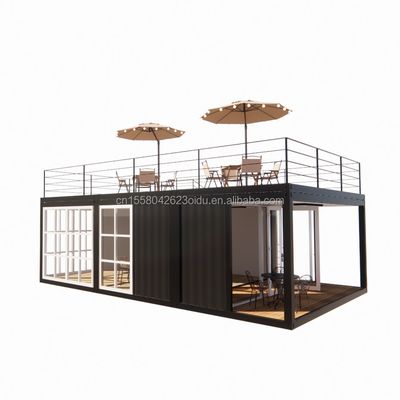 Προσαρμοσμένο χρώμα κοντέινερ Bar καφετέρια με κινέζικο στυλ σχεδιασμού και 20 πόδια προκατασκευασμένο κοντέινερ
