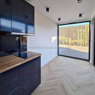 Στερεά σπίτια 20ft με 50/75/100mm Wave Sandwich Panel τοίχος και σύγχρονο σχεδιασμό Prefab Shipping Μικρό σπίτι