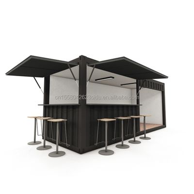 20ft Μίνι Pop-up Shop Κωνσταντίνος για Fast-Food Εστιατόριο Εστιατόριο Κιόσκι και Σπίτι Ζυγισμένο Χάλυβα Δυνατότητα κάμψης 180g