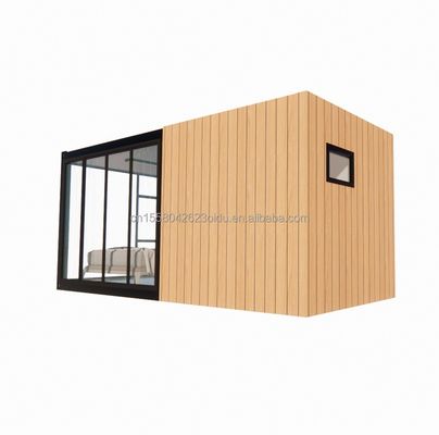 Ξύλινο ανθεκτικό χάλυβα Sun House 20ft επίπεδο κοντέινερ σπίτι με τοίχο 50/75/100mm κύμα σάντουιτς πάνελ