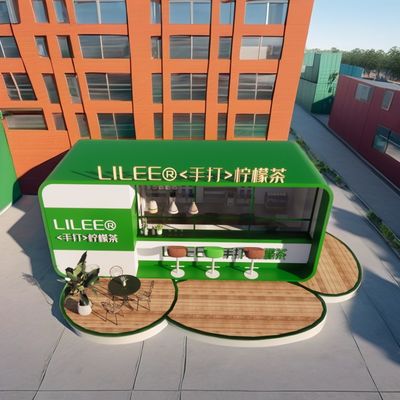 2024 Σχεδιασμός Εξωτερικό Επεκτάσιμο Μονουλικό 20ft/40ft Χάλυβα Εφοδιαστικό Κωντέινερ Κίος Κουζίνο Πορτοφόλι Καφέ Μπαρ με Εξοπλισμό