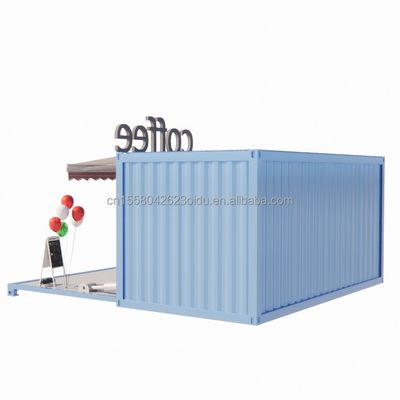 50/75/100mm κύμα σάντουιτς τοίχος οικόπεδο πολυτελείας 20ft αναδιπλούμενο κοντέινερ σπίτι για καφετέρια / κοντέινερ καφέ / κοντέινερ μπαρ